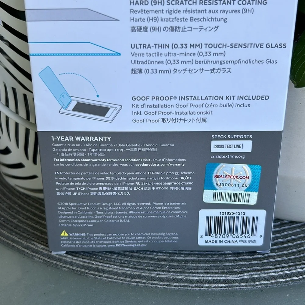 🩶5/$30 Speck Apple iPhone SE / iPhone 8 / iPhone 7 Glass Screen Protector NEW